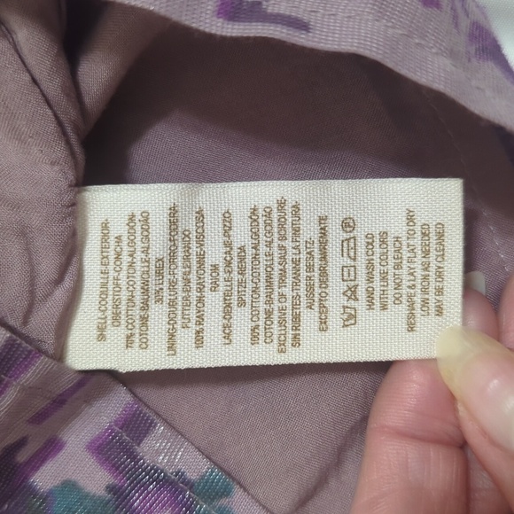 Free People Sleeveless Floral Mini Dress, Color Pearl Gray Size XS - Picture 14 of 14